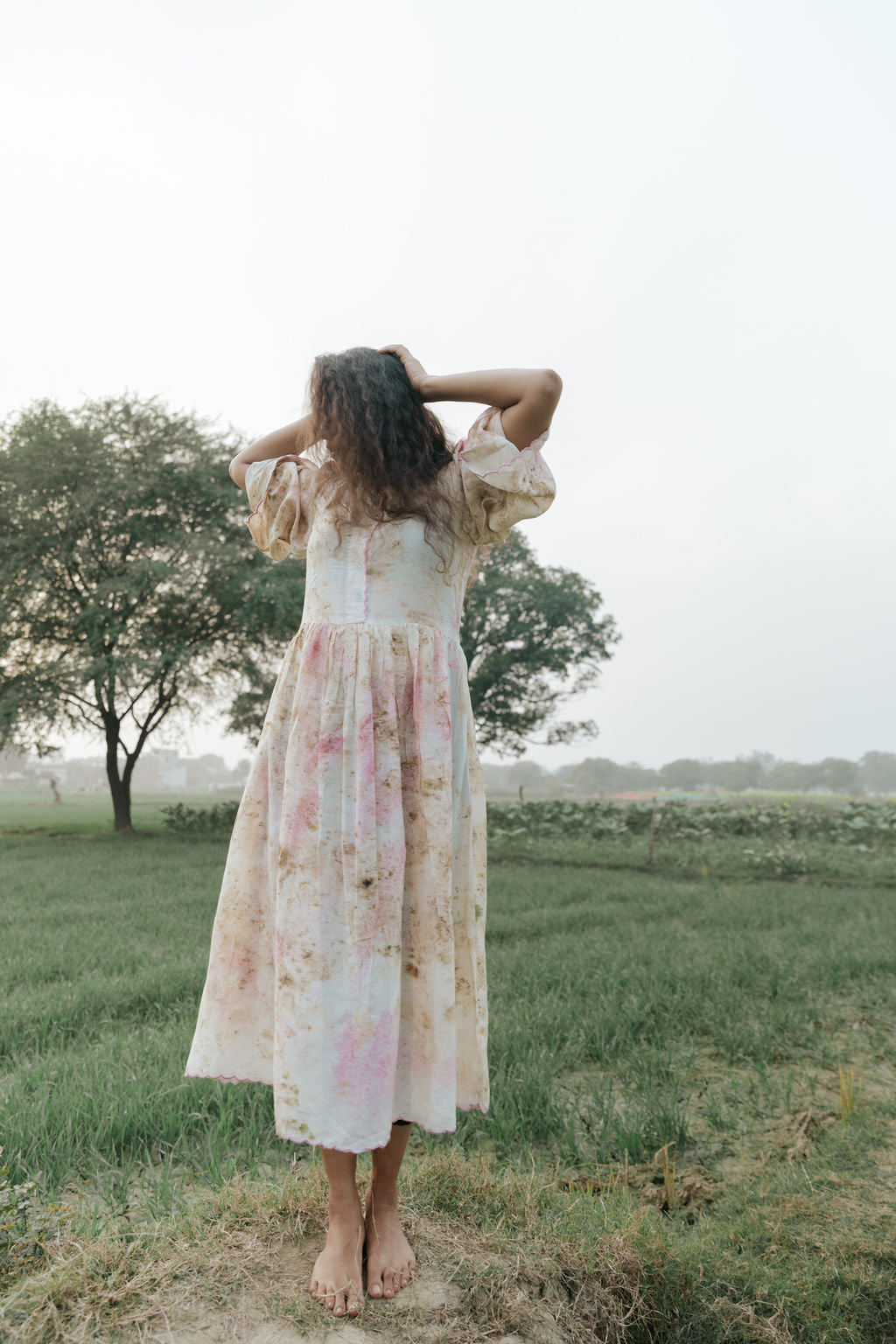 Wildflower Scallop Kurta-Dress