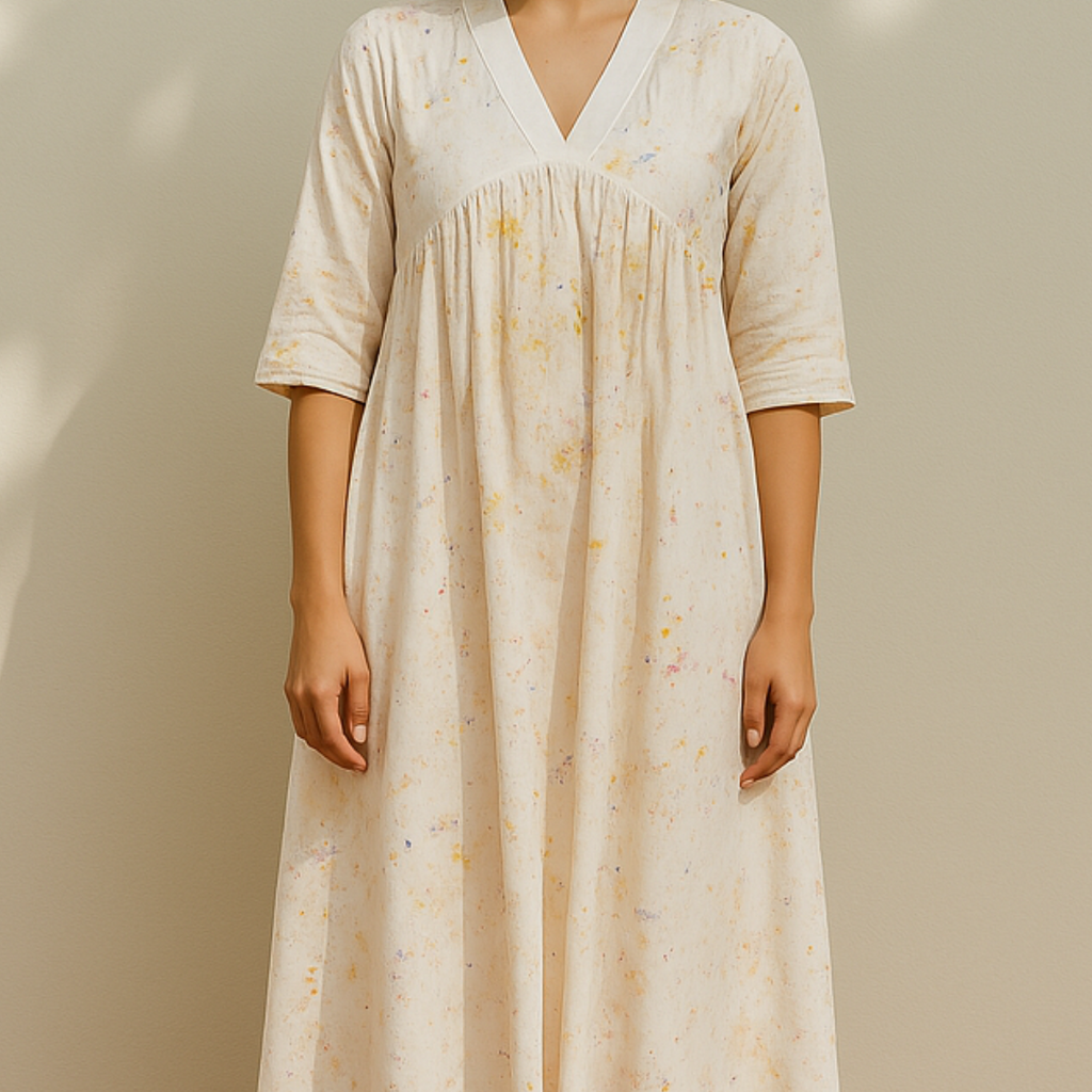 Genda Gulab Hand-Dyed Summer Dress