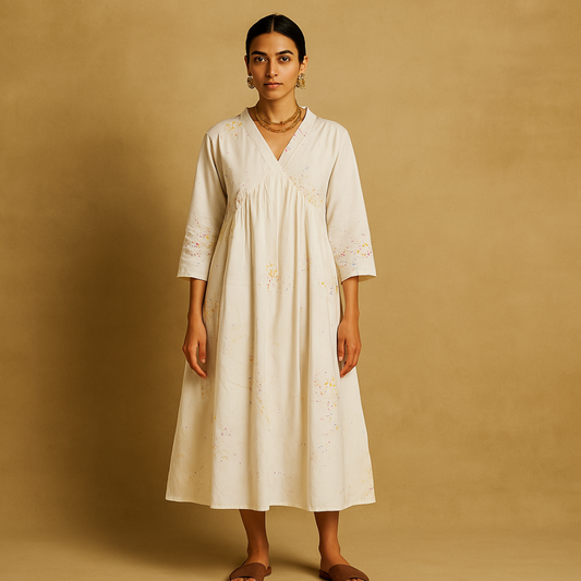 Genda Gulab Hand-Dyed Summer Dress