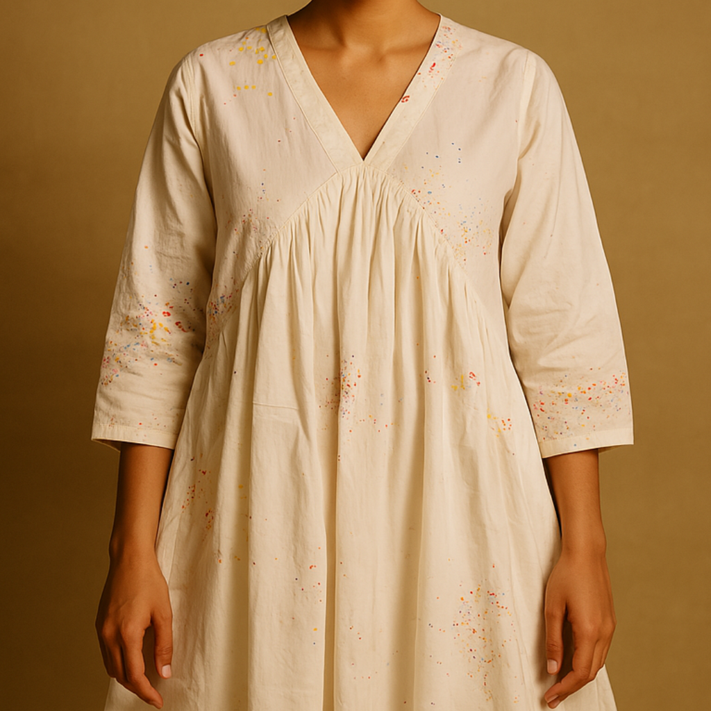 Genda Gulab Hand-Dyed Summer Dress