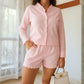 Butter Pink Scallop Linen Set
