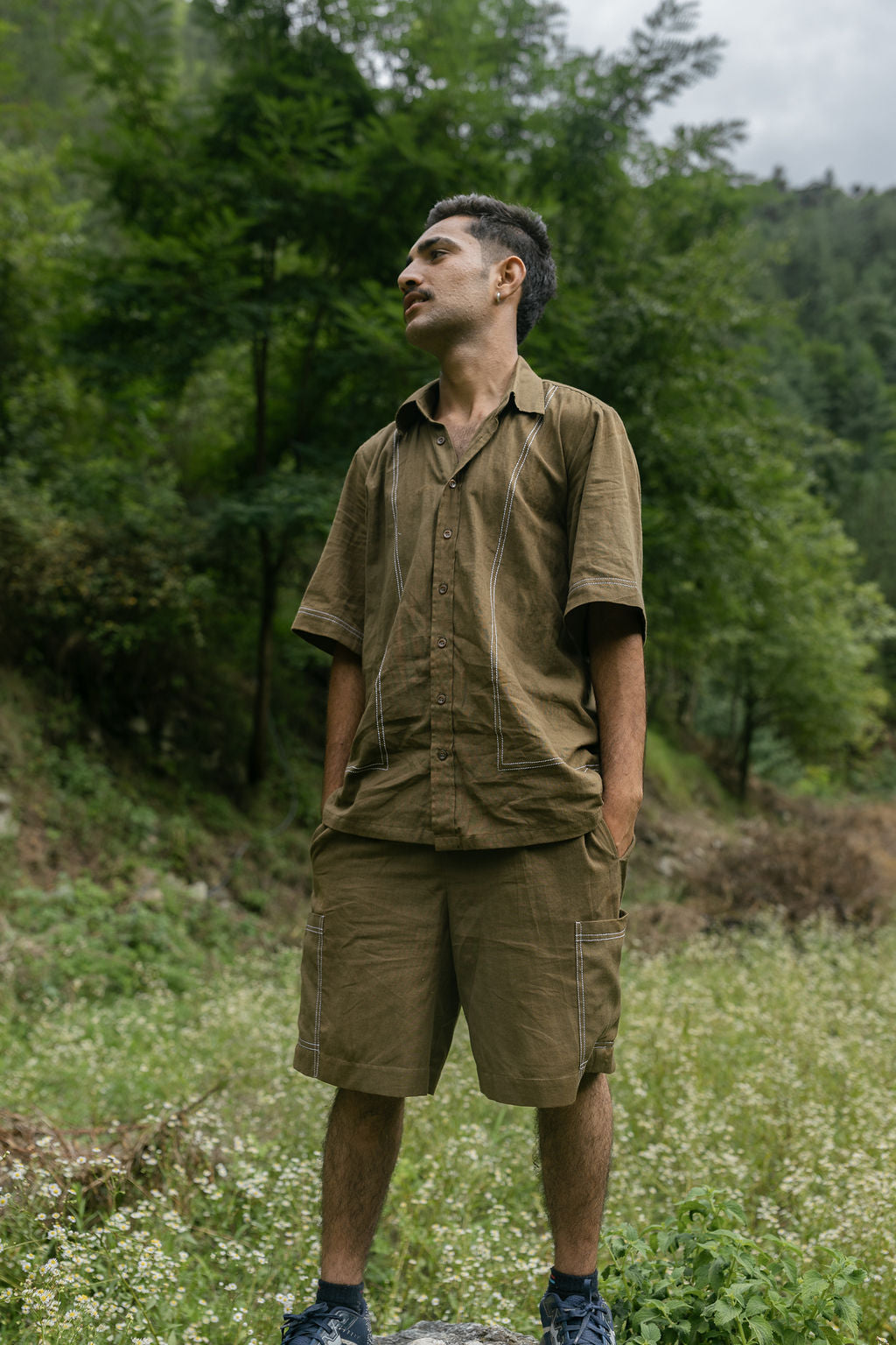 Threaded Brown Coord Set (Men)