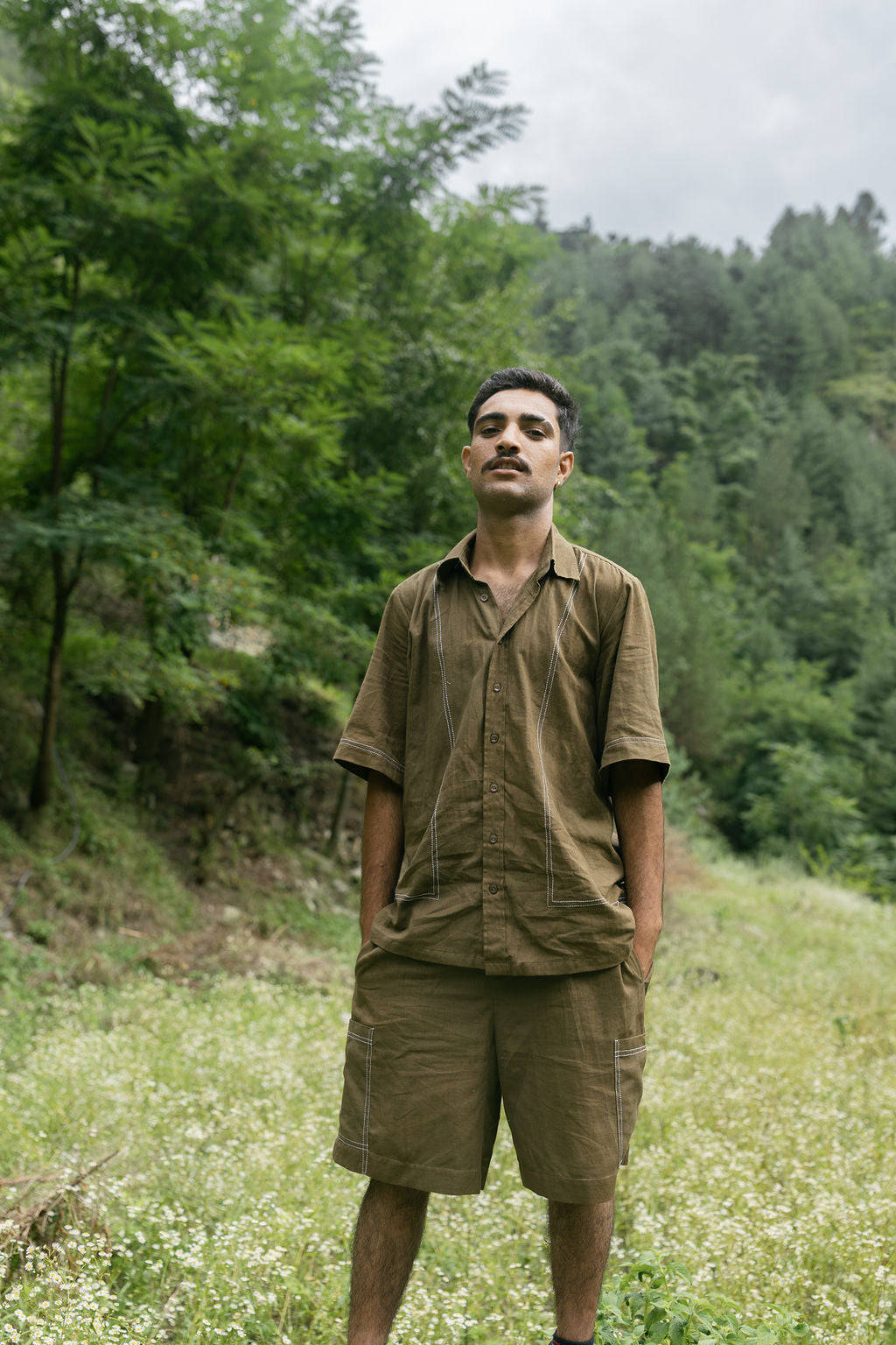 Threaded Brown Coord Set (Men)