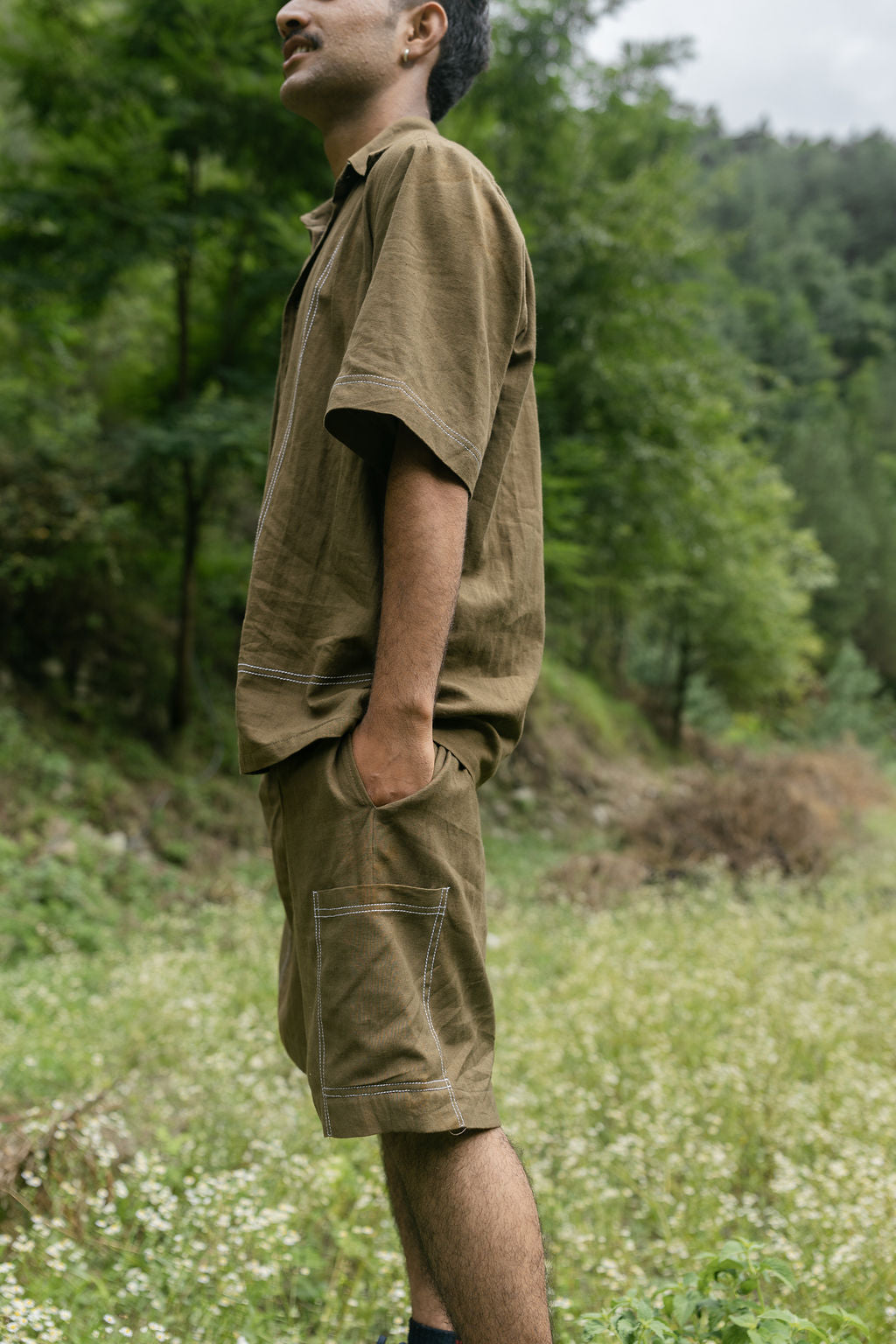 Threaded Brown Coord Set (Men)