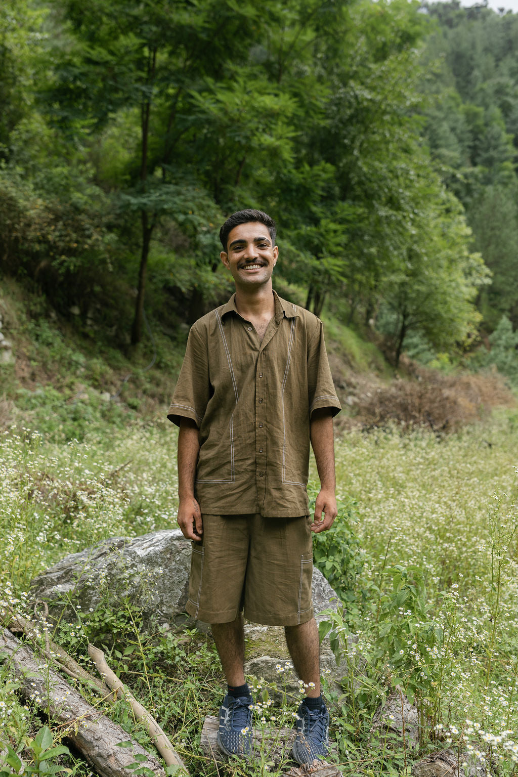 Threaded Brown Coord Set (Men)