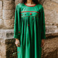 Crimson Stitched Green Cord
