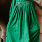 Crimson Stitched Green Cord