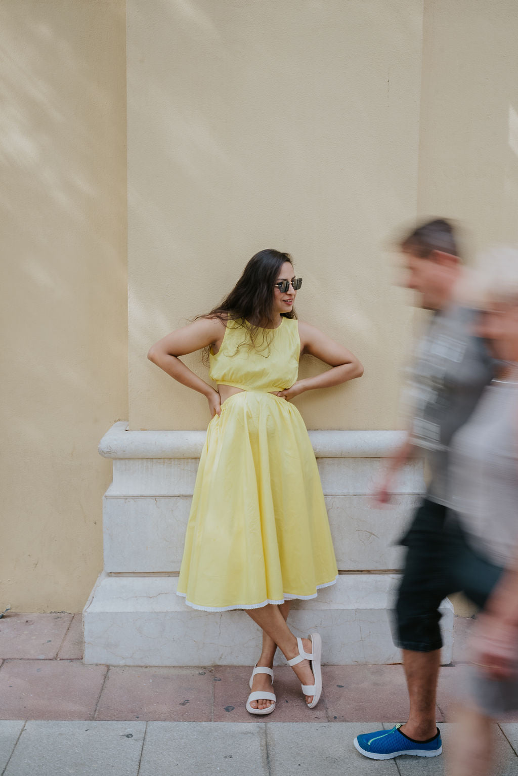 Lemon Cutout Dress