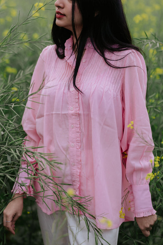 Pintuck Carnation Shirt