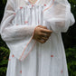 Pink Hydrangea Scallop Kurta Dress
