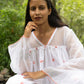 Pink Hydrangea Scallop Kurta Dress