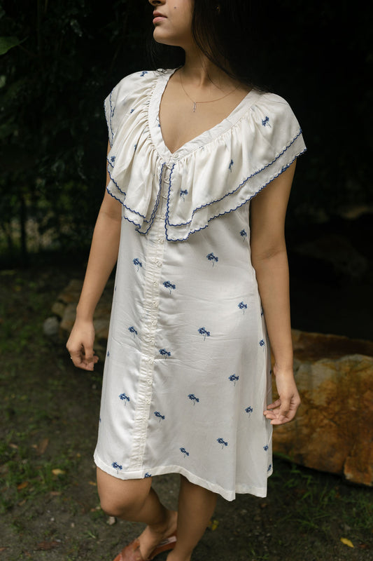 Hydrangea Frill Dress