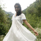 Blue Hydrangea Cotton Dress