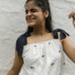 Blue Hydrangea Knot Top