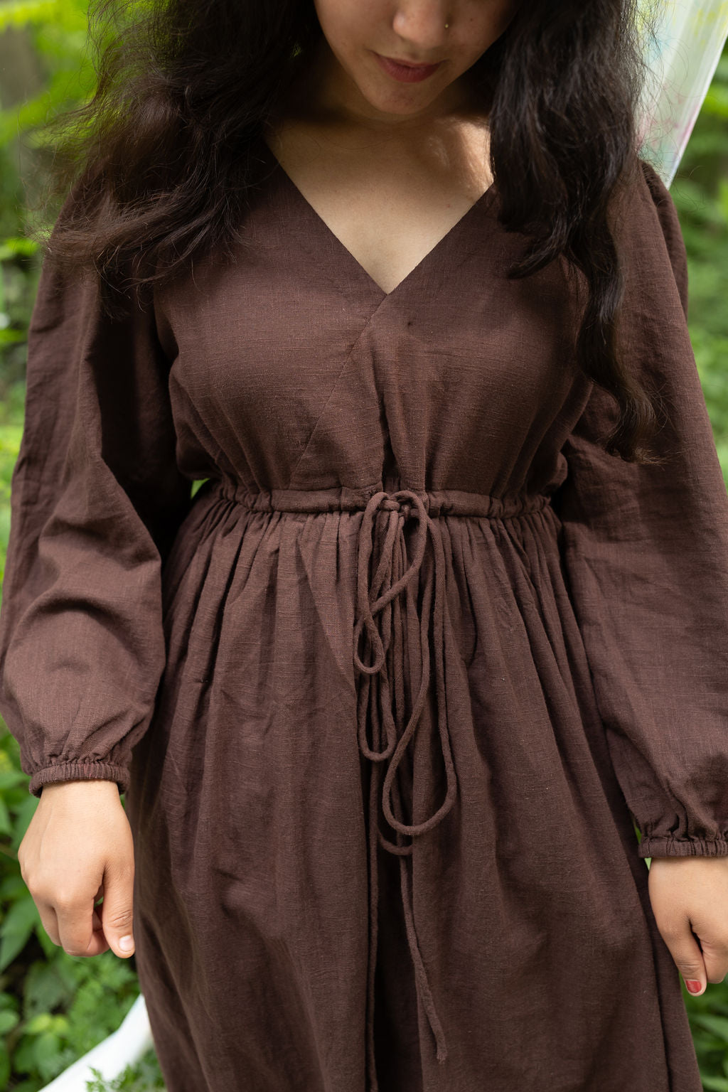 Cocoa Linen Kurta & Pant Set