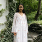 Pink Hydrangea Scallop Kurta Dress