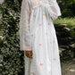Pink Hydrangea Scallop Kurta Dress