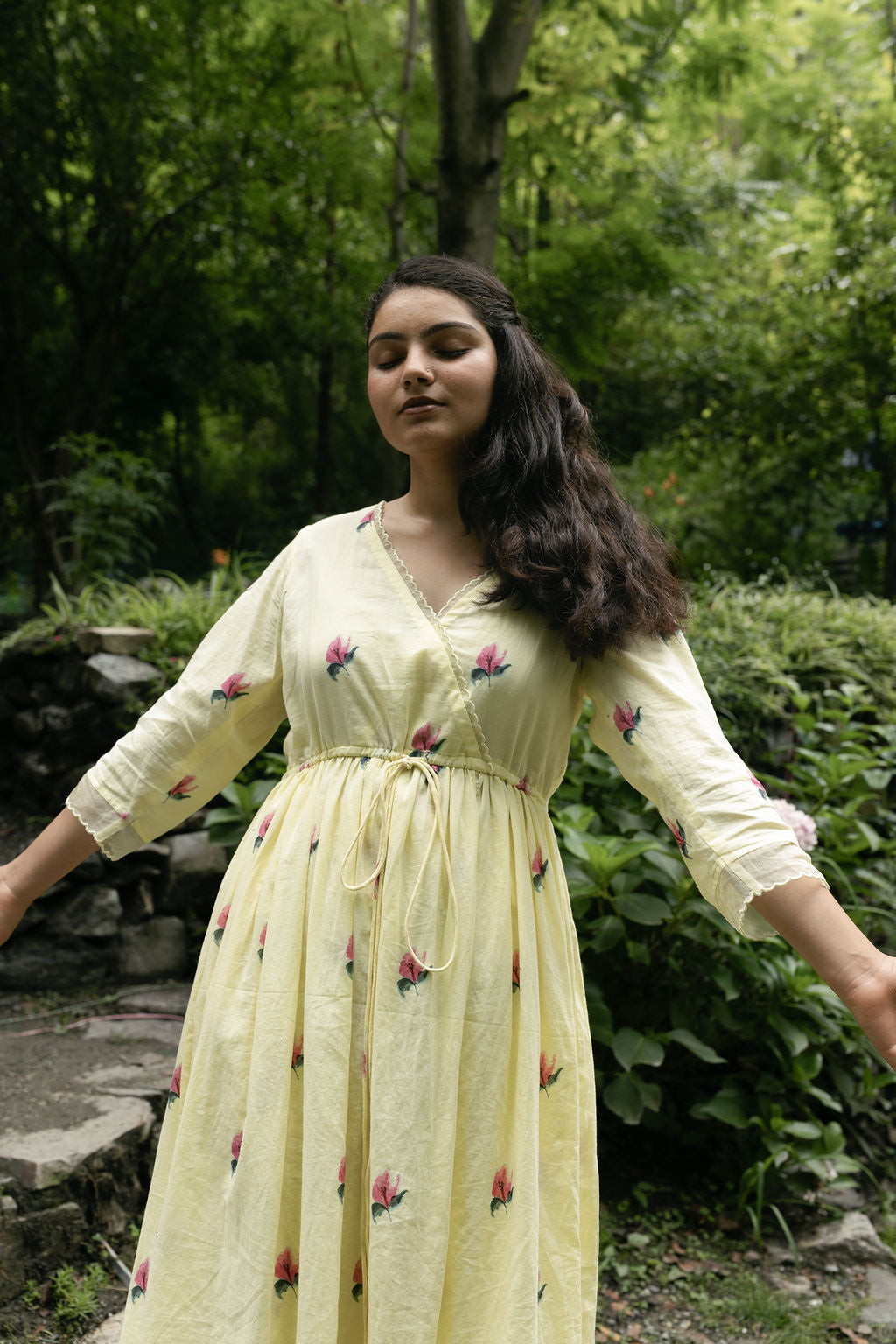 Bougainvillea Bliss Kurta & Pant Set