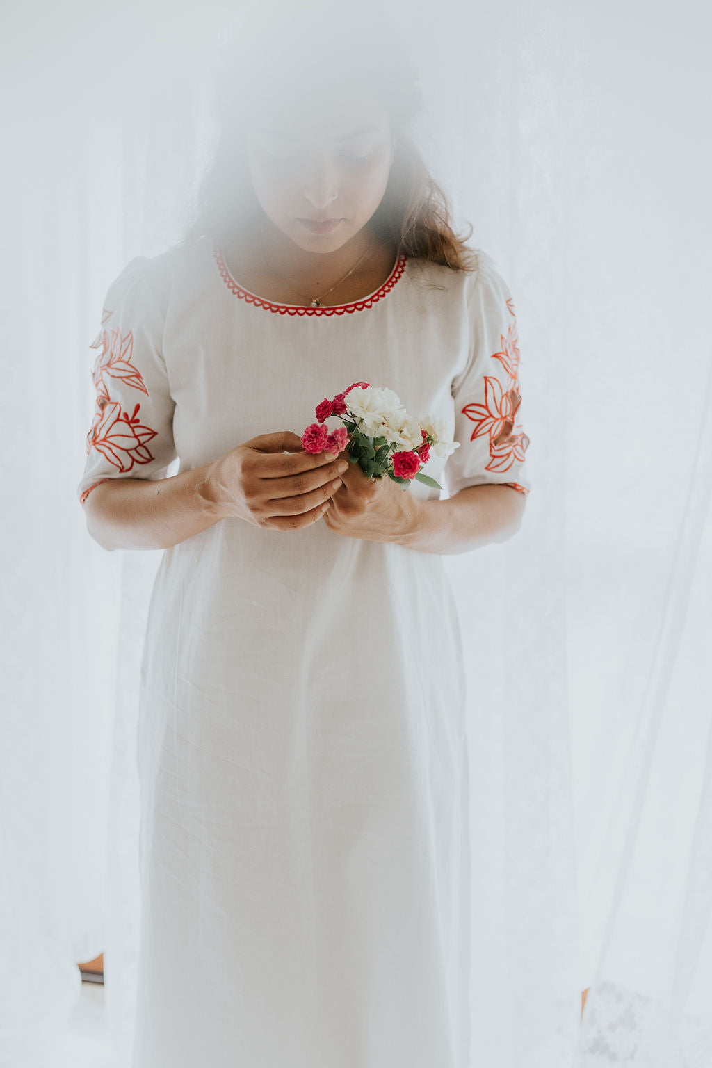 Red Intricacy Kurta