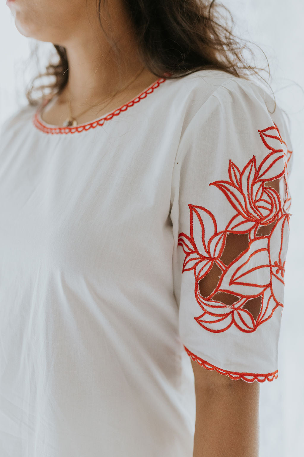 Red Intricacy Kurta