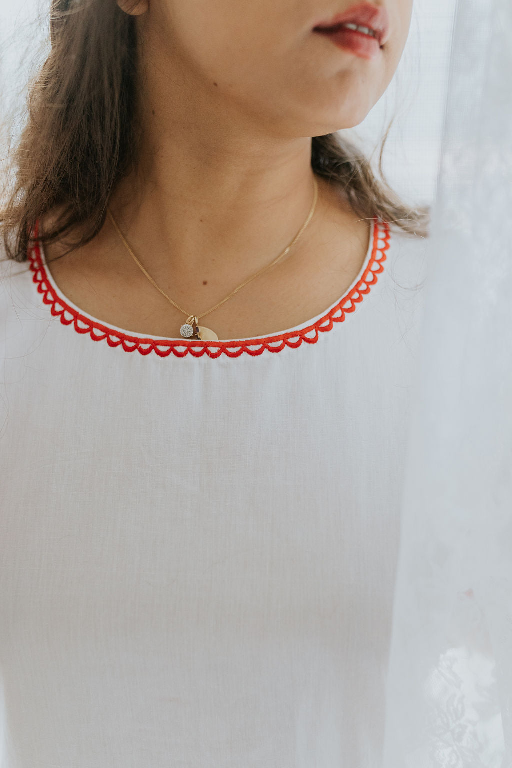 Red Intricacy Kurta