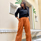 Contrast Kurta and Pant Set