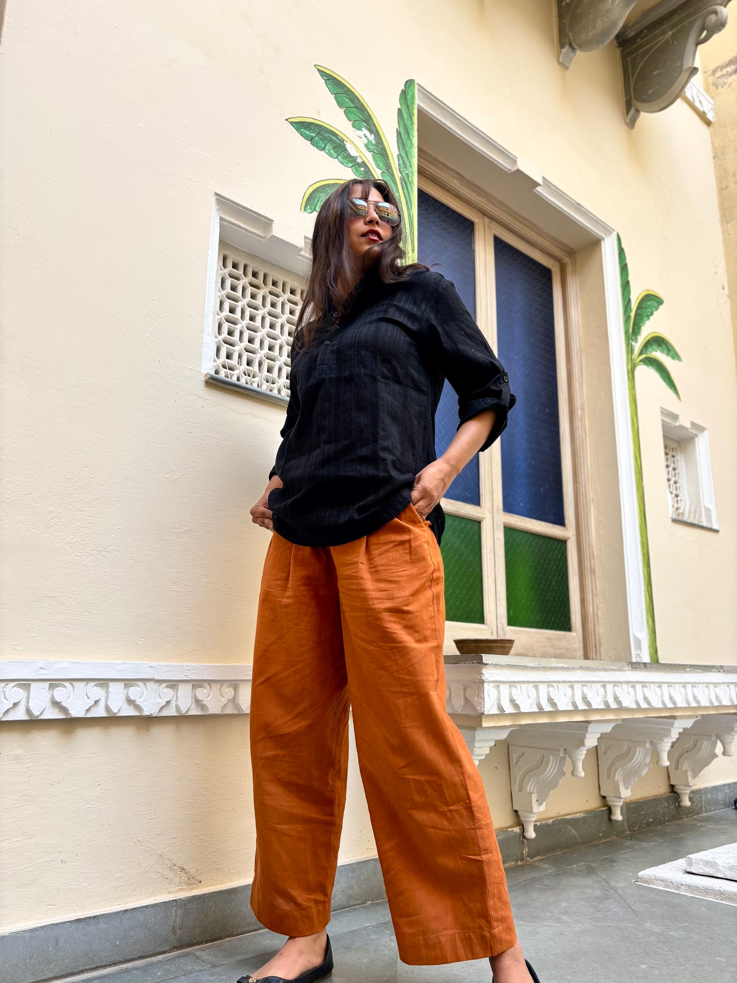 Timeless Black Short Kurta (Unisex)