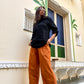 Contrast Kurta and Pant Set
