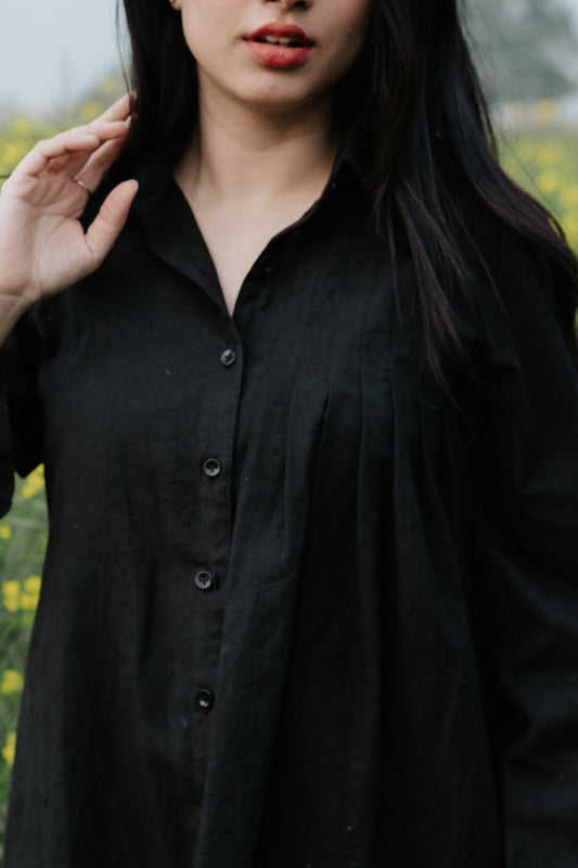 Linen Pintuck Shirt