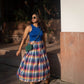Joy Pleated Check Skirt