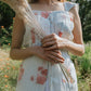 Pintuck & Hibiscus Top
