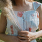 Pintuck & Hibiscus Top