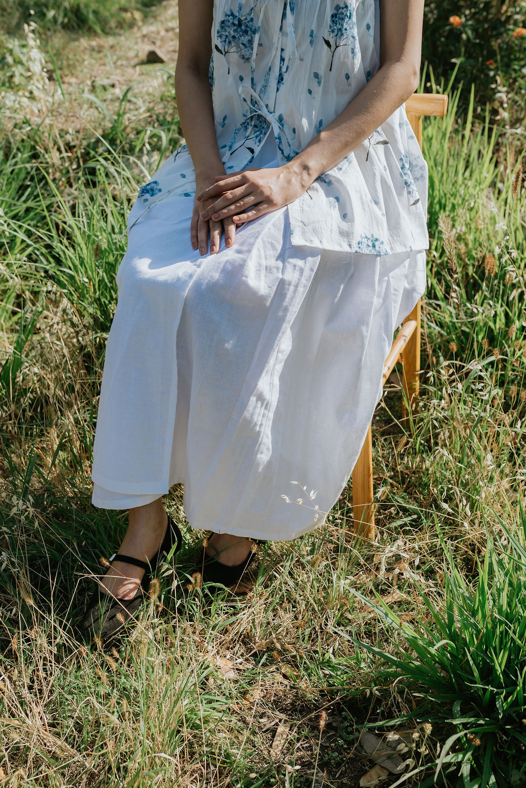 Cloudline Pleated Wrap Skirt