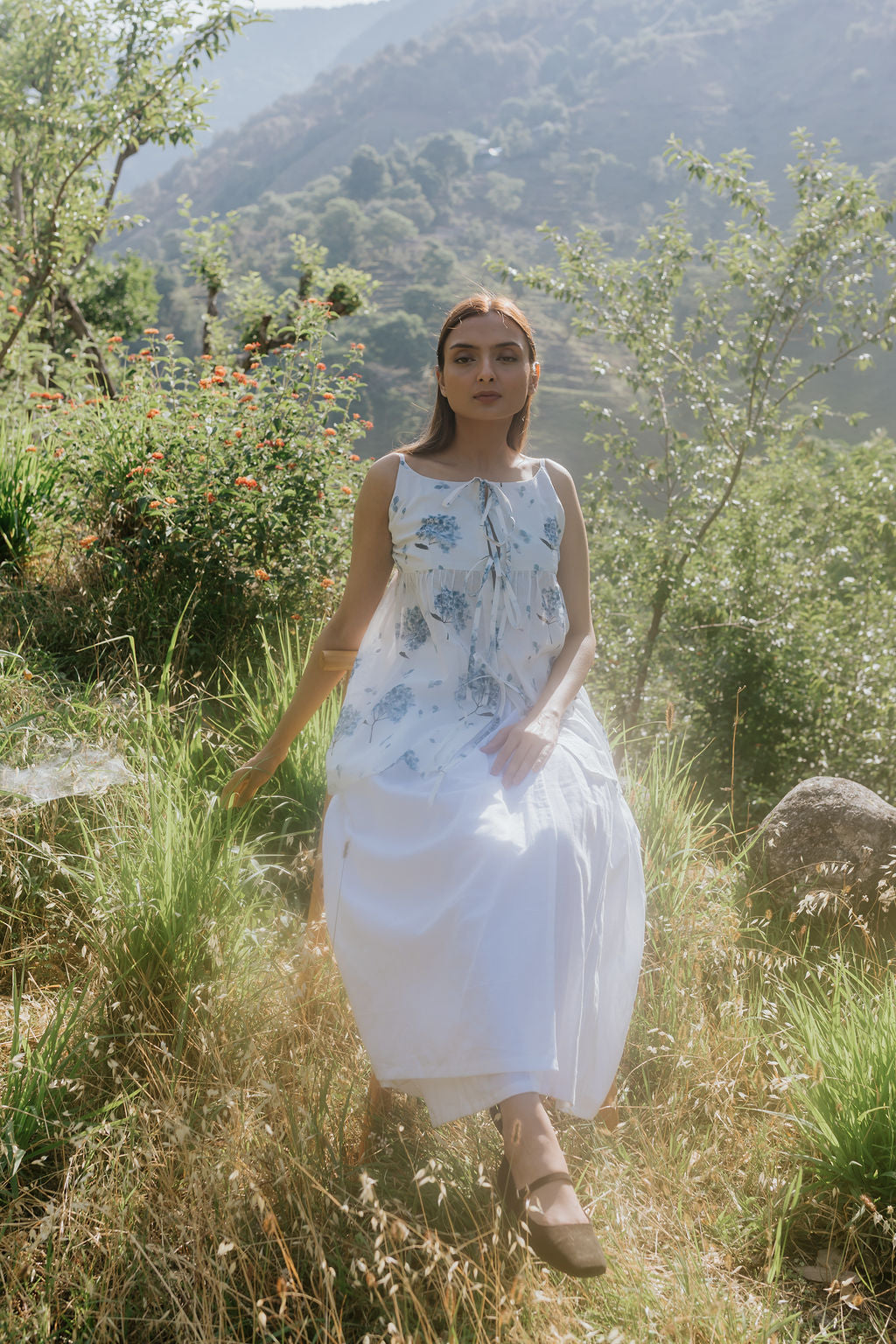 Cloudline Pleated Wrap Skirt