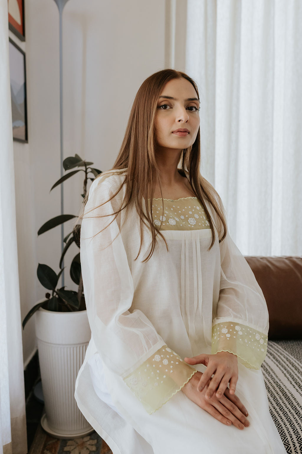 A Breath of Light Chanderi Kurta
