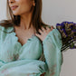 Mint Pink Scallop Top