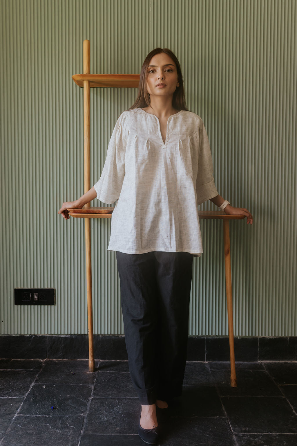Kora Pleat Top