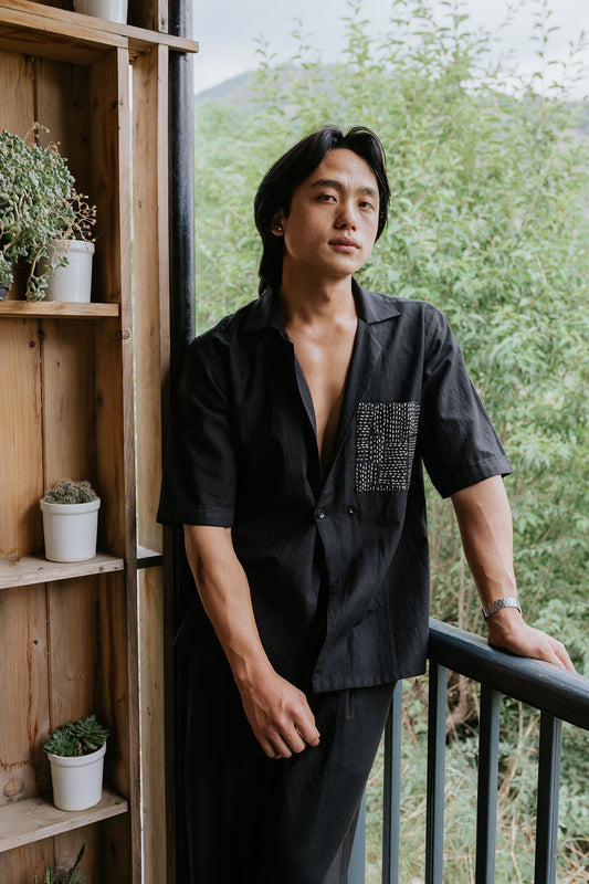 Chalk on Charcoal Shirt