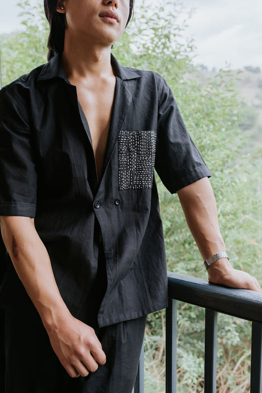 Chalk on Charcoal Shirt