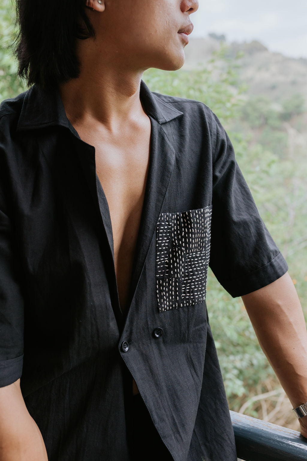 Chalk on Charcoal Shirt