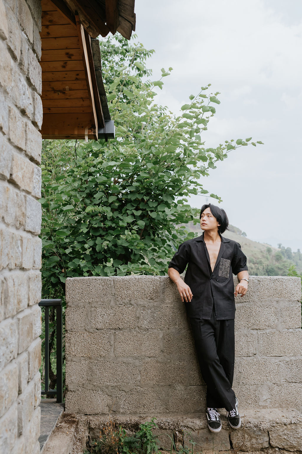 Black Salt linen Pants