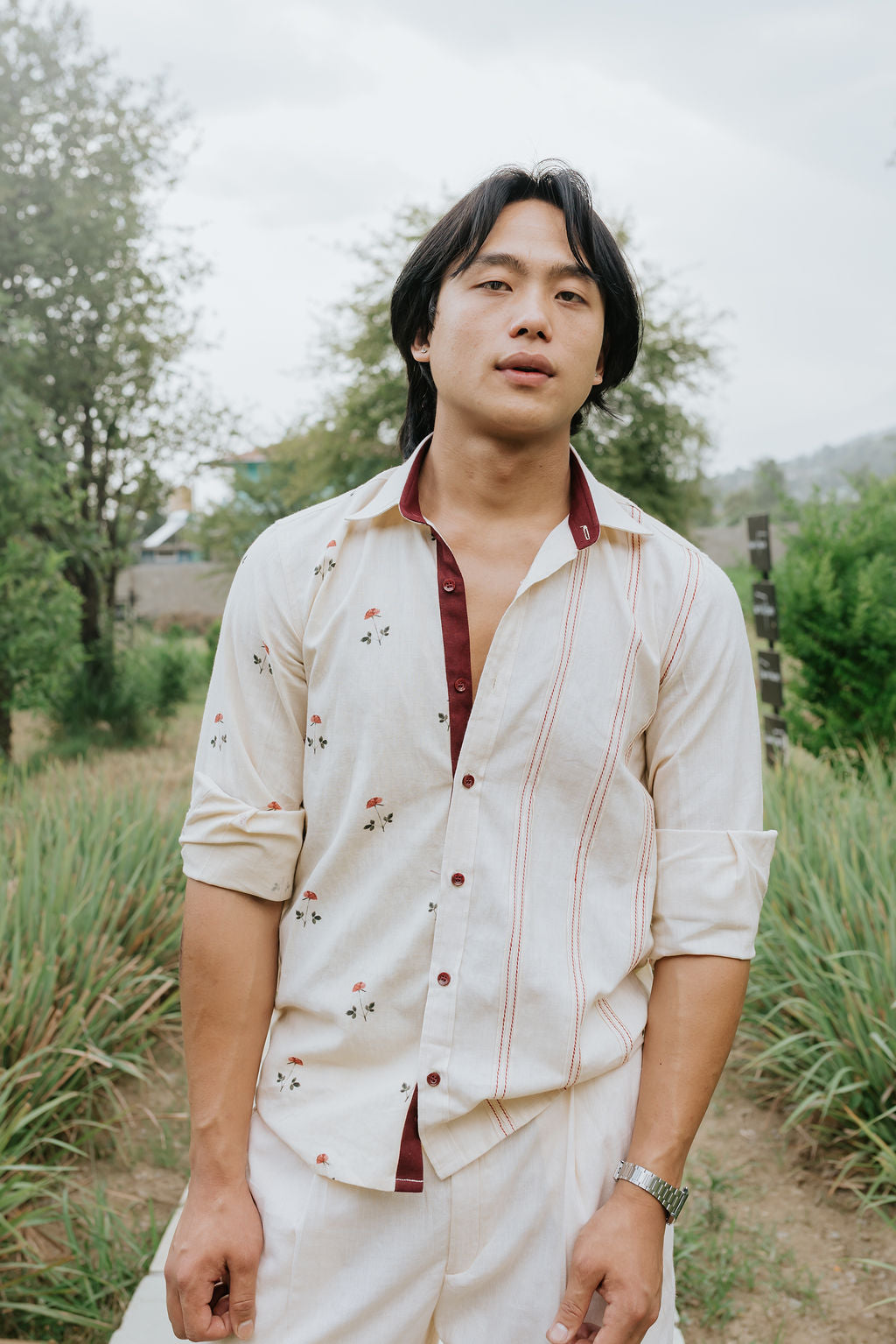 Roses on One Side Shirt