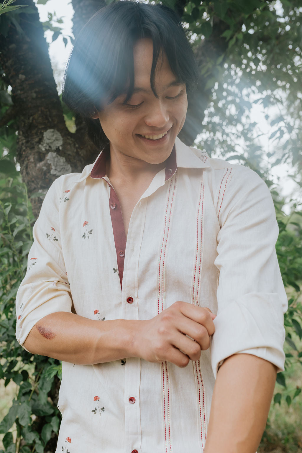Roses on One Side Shirt