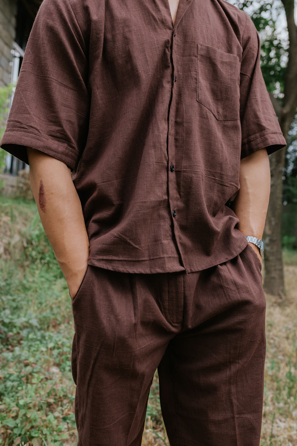 Mudstone Linen Co-ord Set