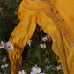 Chanderi Marigold Pintuck Shirt