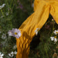 Chanderi Marigold Pintuck Shirt