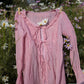Soft Peony Frill Pintuck Top