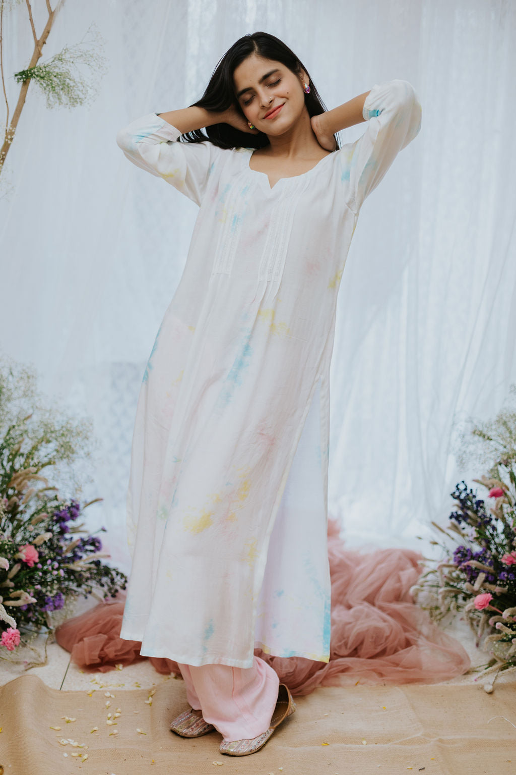 Pintuck Ada Kurta