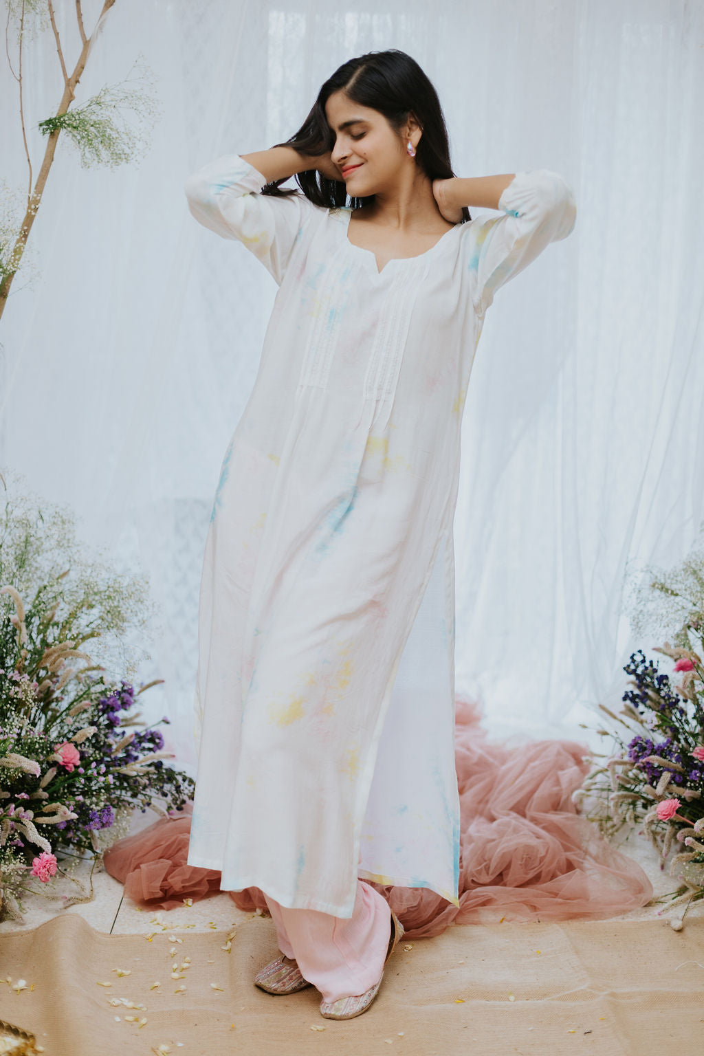 Pintuck Ada Kurta