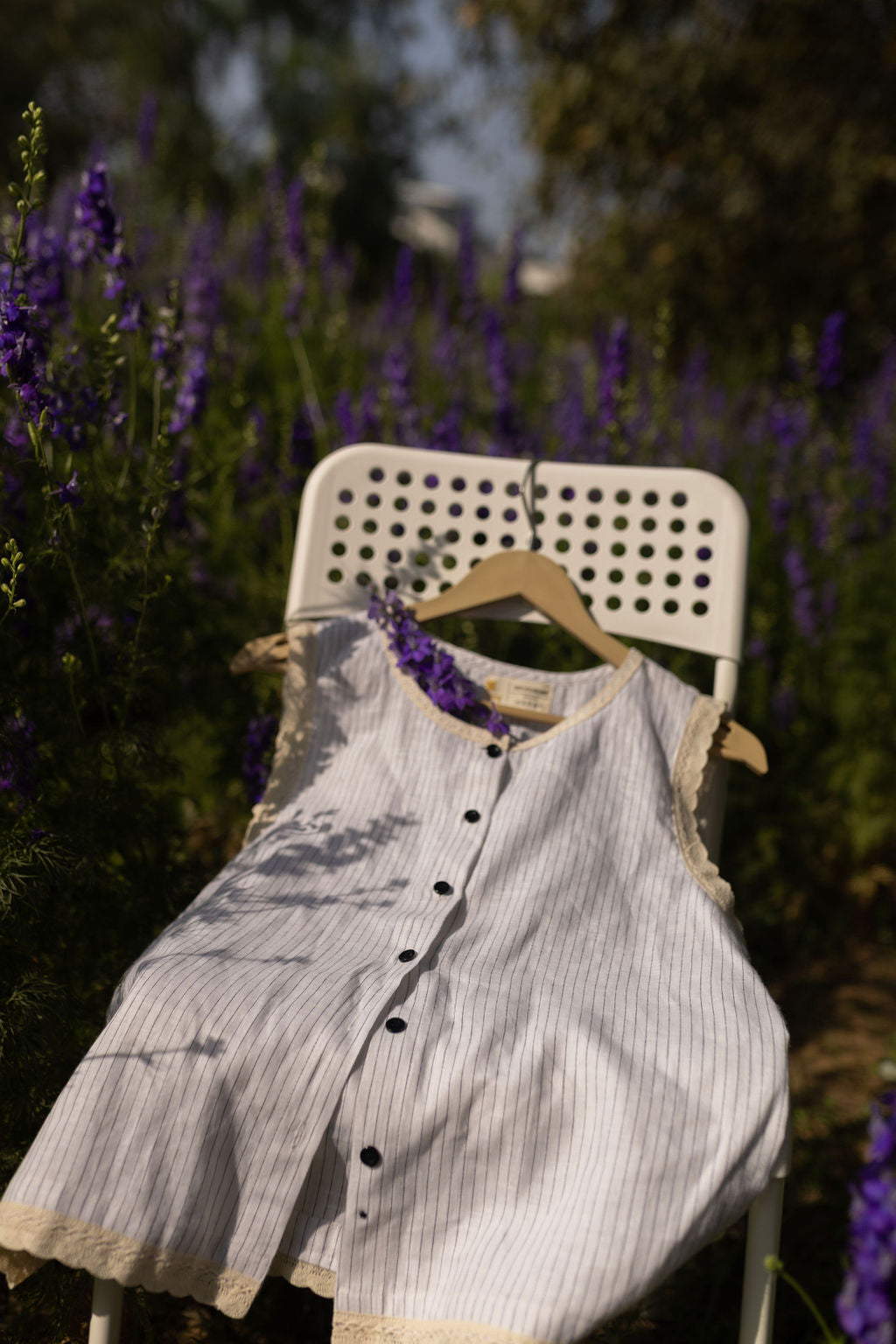Light Linen Lacey Top
